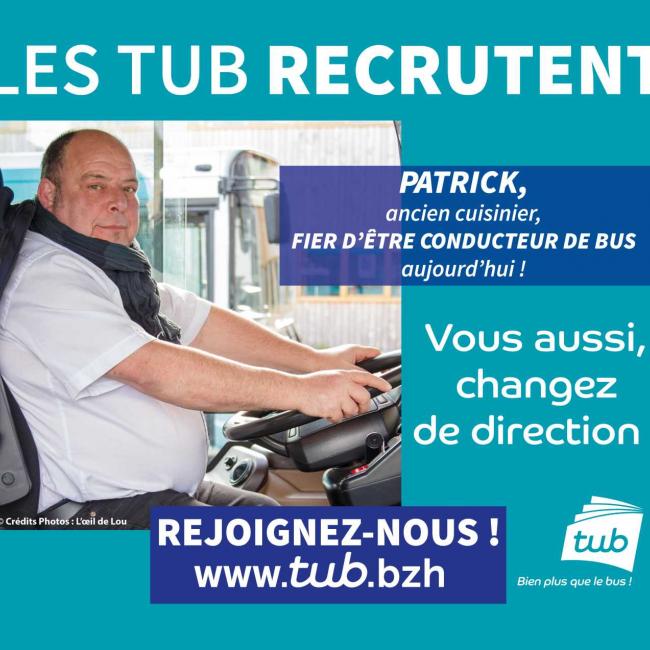 visuel campagne de communication recrutement réseau TUB