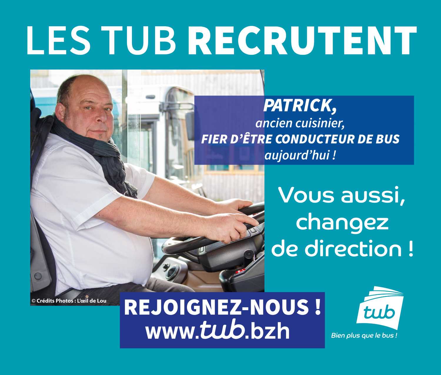 visuel campagne de communication recrutement réseau TUB