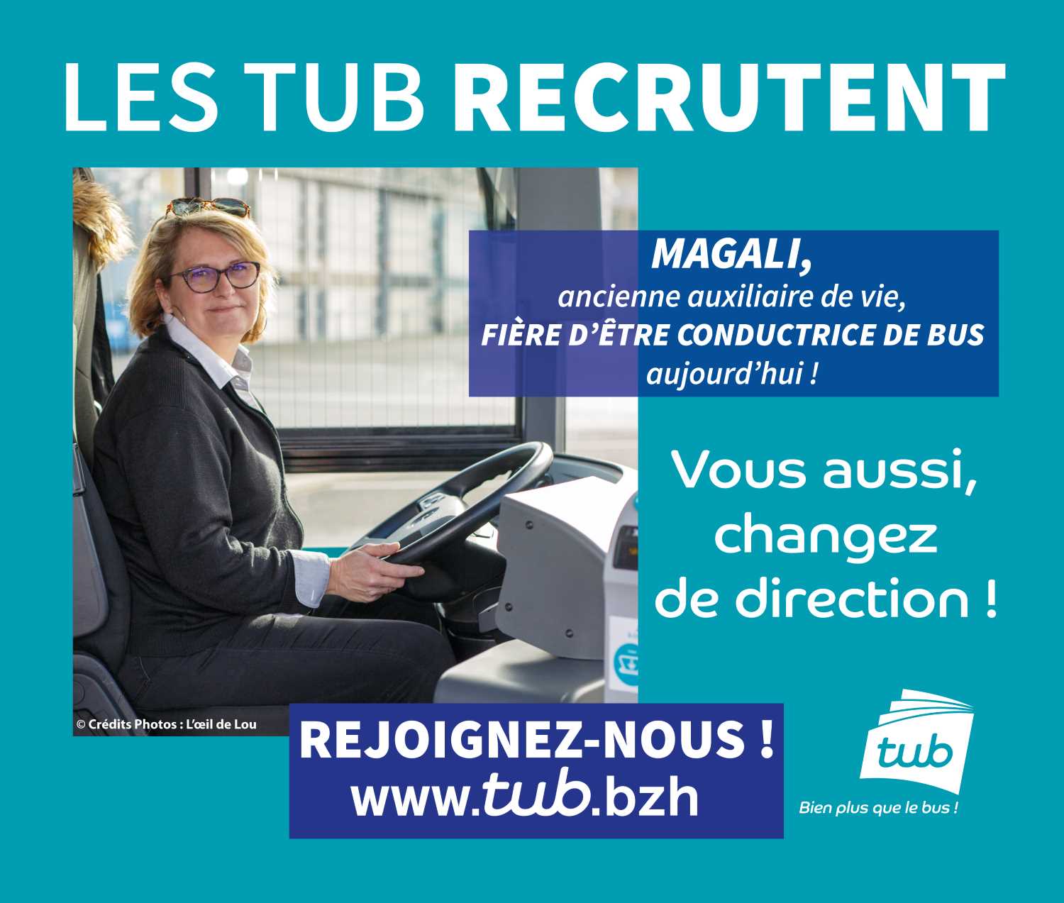 visuel campagne de communication recrutement réseau TUB 2
