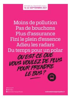 Affiche rentrée du transport public