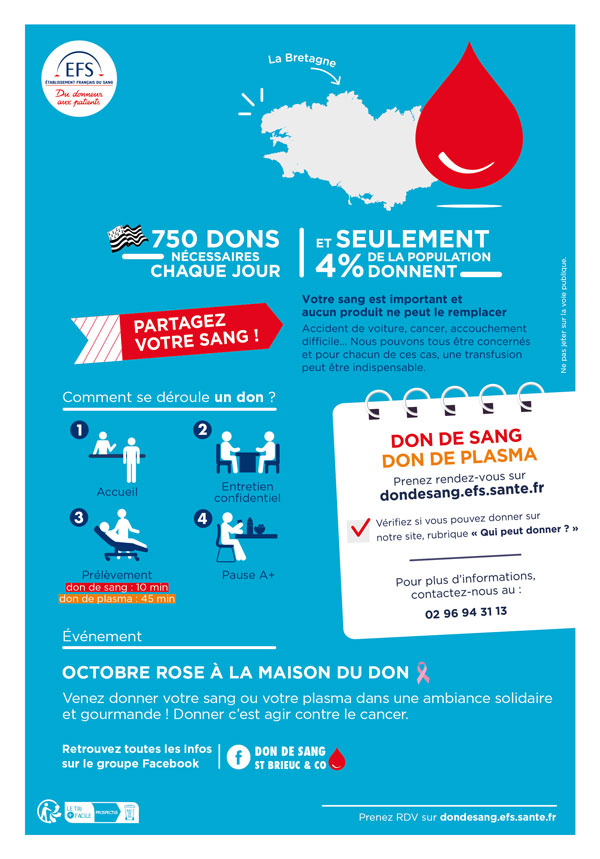 Tub partenaires EFS OCTOBRE ROSE