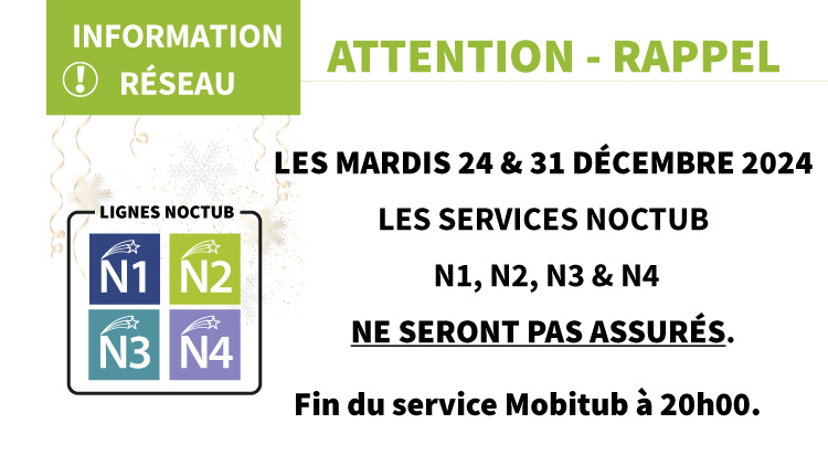 Services de soirée 24 et 31/12